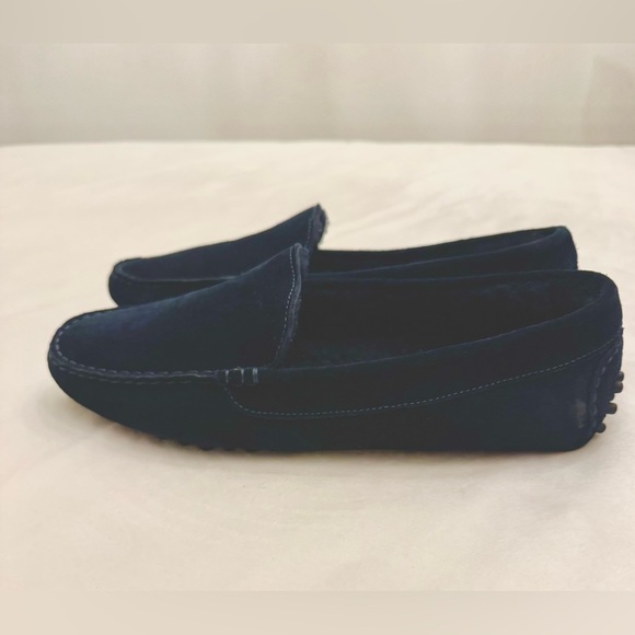 M. Gemi Women’s Felize Shearling Driving Moccasin in Navy, sz 41 (US 10) - Picture 5 of 10